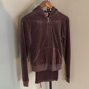 EUC Juicy Couture light purple velour tracksuit